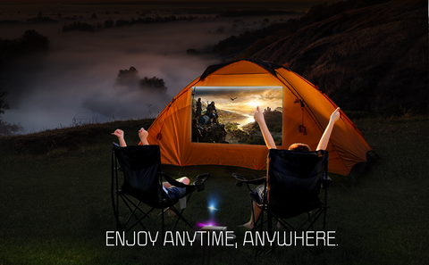Mini LED Projector YG300 Home Cinema 1000 Lumens HDMI USB Portable - About Camping