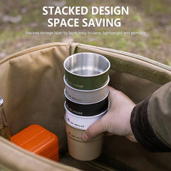 Camping Cup High-Quality Stainless Steel Lightweight Mug Tea Beer Coffee About Camping