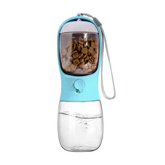 Dog Cat Water Bottle 3-1 Portable Travel with Food Container Pet not specified