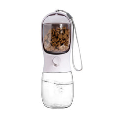 Dog Cat Water Bottle 3-1 Portable Travel with Food Container Pet not specified