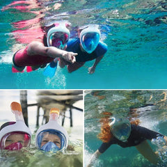 Full Face Snorkel Mask Easybreath Snorkeling Anti-Fog Anti-Leak About Camping