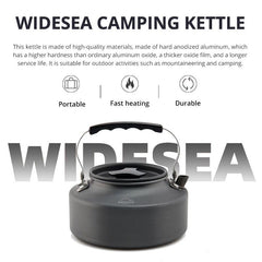 Widesea Camping Cookware Set Outdoor Pot Tableware Kit Cooking Water Kettle Pan Travel Cutlery Utensils Hiking Picnic Equipment - About Camping