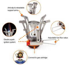 Portable Gas Stove Folding 3000W Mini Camping Stove Cooker - About Camping