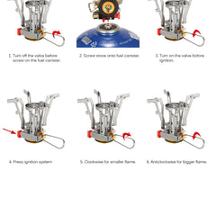Portable Gas Stove Folding 3000W Mini Camping Stove Cooker - About Camping