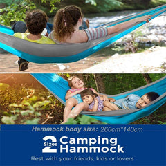 Camping Hammock Single & Double Portable and Lightweight High-strength parachute fabric - About Camping