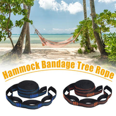 2Pcs Hammock Straps Special Reinforced Polyester Straps 5 Ring High Load-Bearing Barbed Outdoor Camping Hammock Straps 200*2.5cm - About Camping