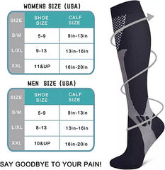 Compression Socks 20-30mmHg Pain Relief Socks Cycling Varicose Veins About Camping