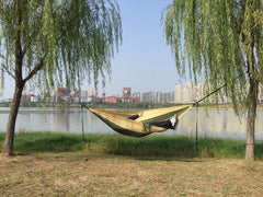 Camping Hammock Single & Double Portable and Lightweight High-strength parachute fabric - About Camping