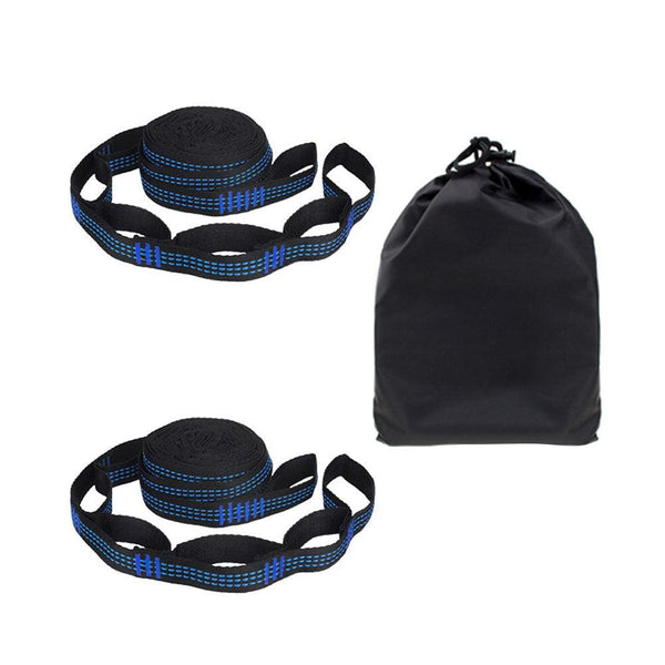 2Pcs Hammock Straps Special Reinforced Polyester Straps 5 Ring High Load-Bearing Barbed Outdoor Camping Hammock Straps 200*2.5cm