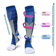 Compression Socks 20-30mmHg Pain Relief Socks Cycling Varicose Veins About Camping
