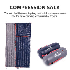 Best Ultralight Sleeping Bag (-1°C): CW400 Duck Down, Lightweight & Warm by Naturehike Wisesea