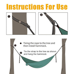 2Pcs Hammock Straps Special Reinforced Polyester Straps 5 Ring High Load-Bearing Barbed Outdoor Camping Hammock Straps 200*2.5cm - About Camping