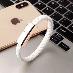 Leather Bracelet USB Cable Portable Fast Charging For All Mobile Phone not specified