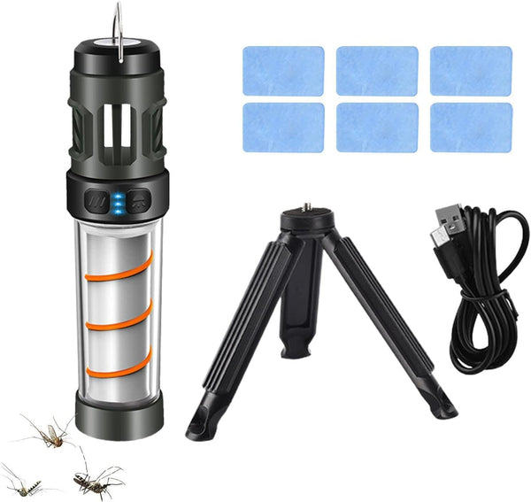 Mosquito Repellent Rechargeable 3-in-1 with Camping Lantern Torch