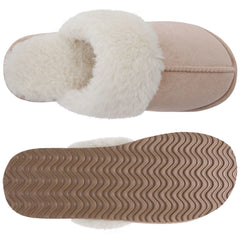 UGG Fuzzy Slippers Women's Men's Premium Sheepskin Scuffs About Camping