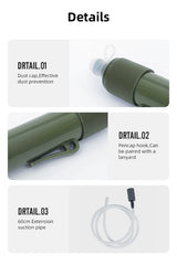 Mini Water Filtration System Water Purification Filter - Straw, Bag About Camping