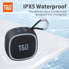 T&G Ultra-Compact Bluetooth Speaker High-Quality 3D Stereo Waterproof About Camping