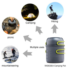 Widesea Ultralight Camping Cooking Utensils High-Quality Aluminium - About Camping