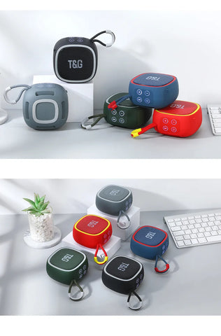 T&G Ultra-Compact Bluetooth Speaker High-Quality 3D Stereo Waterproof About Camping