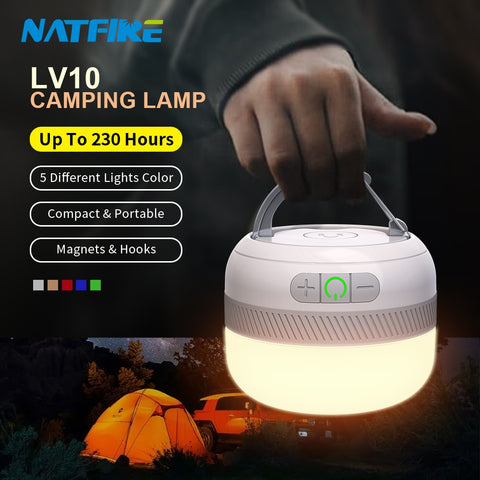 Portable Camping Light USB-C 230 Hours 5200 mAh Power bank - About Camping