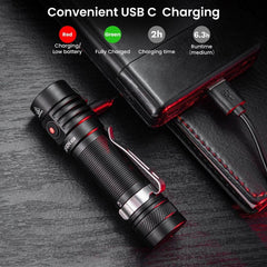 Sofirn SC18 LED Torch Rechargeable 1800lm Pocket EDC Flashlight Super Bright SST40 - About Camping