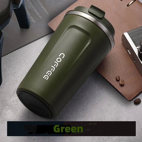 Insulated Thermo Mug Stainless Steel Leakproof Travel Mug Coffee Cup - About Camping