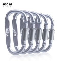 Booms Fishing 1/9Pcs Survival D-ring Carabiner Clip Screw Lock Travel Hook Aluminum Aalloy Buckle Carabiner Camp Equipment - About Camping