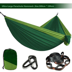 Camping Hammock Single & Double Portable and Lightweight High-strength parachute fabric - About Camping