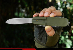 7-In-1 Camping Tableware Stainless Steel Foldable Fork Spoon Knife - About Camping