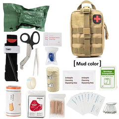 Survival First Aid Kit Supplies Emergency Medical Military Trauma Bag About Camping