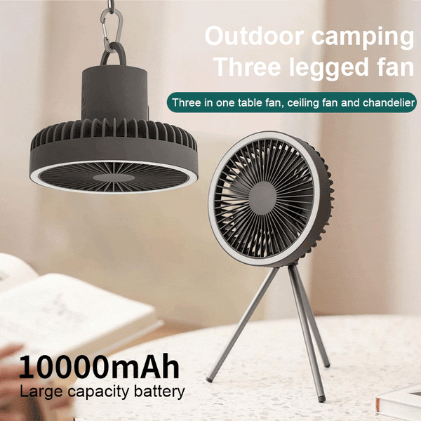 Best Portable Camping Fan 5 in-1 USB Rechargeable LED Night Light