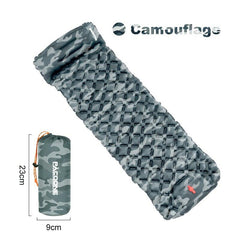 Ultralight 550g Inflatable Camping Mattress with Pillow for Travelling and Hiking - About Camping