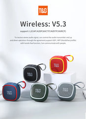 T&G Ultra-Compact Bluetooth Speaker High-Quality 3D Stereo Waterproof About Camping