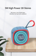 T&G Ultra-Compact Bluetooth Speaker High-Quality 3D Stereo Waterproof About Camping