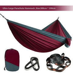 Camping Hammock Single & Double Portable and Lightweight High-strength parachute fabric - About Camping