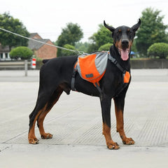 Dog Harness Backpack Reflective Adjustable S M L Hike Camping Dog Bag About Camping