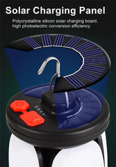 Camping Solar Lamp Rechargeable LED Light With Emergency Power Bank - About Camping