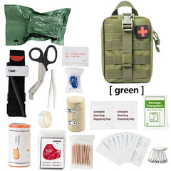 Survival First Aid Kit Supplies Emergency Medical Military Trauma Bag About Camping