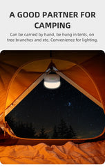 Portable Camping Light USB-C 230 Hours 5200 mAh Power bank - About Camping