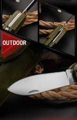 7-In-1 Camping Tableware Stainless Steel Foldable Fork Spoon Knife - About Camping