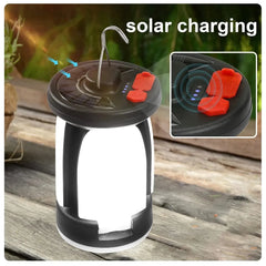 Camping Solar Lamp Rechargeable LED Light With Emergency Power Bank - About Camping