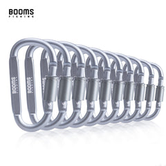 Booms Fishing 1/9Pcs Survival D-ring Carabiner Clip Screw Lock Travel Hook Aluminum Aalloy Buckle Carabiner Camp Equipment - About Camping