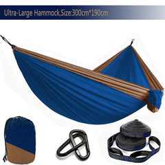 Camping Hammock Single & Double Portable and Lightweight High-strength parachute fabric - About Camping