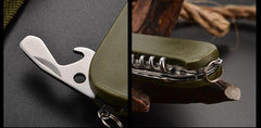 7-In-1 Camping Tableware Stainless Steel Foldable Fork Spoon Knife - About Camping