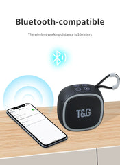 T&G Ultra-Compact Bluetooth Speaker High-Quality 3D Stereo Waterproof About Camping