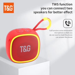T&G Ultra-Compact Bluetooth Speaker High-Quality 3D Stereo Waterproof About Camping