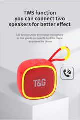 T&G Ultra-Compact Bluetooth Speaker High-Quality 3D Stereo Waterproof About Camping