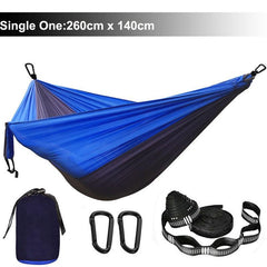 Camping Hammock Single & Double Portable and Lightweight High-strength parachute fabric - About Camping