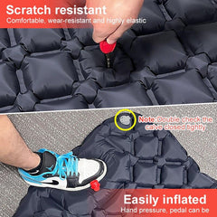 Ultralight 550g Inflatable Camping Mattress with Pillow for Travelling and Hiking - About Camping