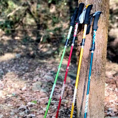 Collapsible Trekking Poles Five-fold Walking Stick for Hiking - About Camping